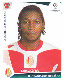 Dieumerci Mbokani Standard de Liege samolepka UEFA Champions League 2009/10 #547